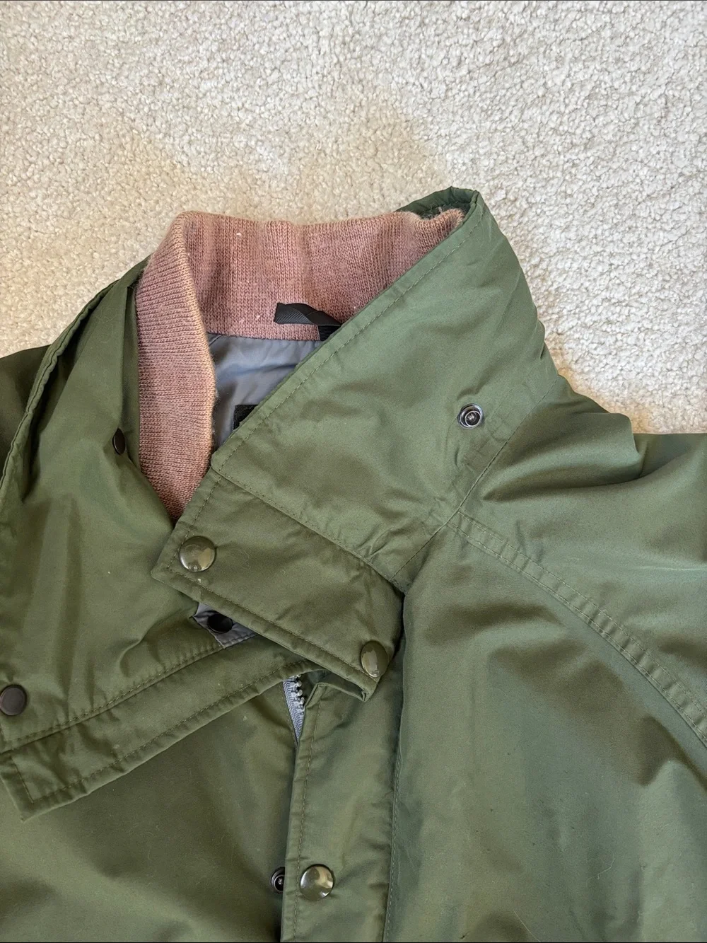 Vintage North Face Jacket National Parks Goretex USA‎ Field Green Mens Medium